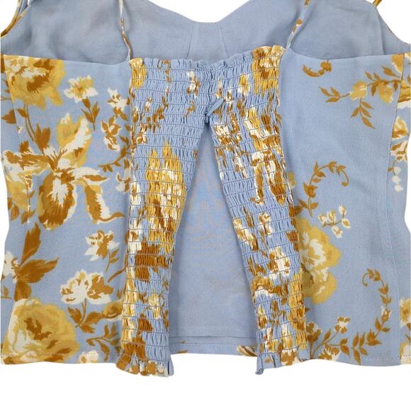 Reformation Liza Top Heavenly Floral Smocked Shirt - Picture 9 of 13